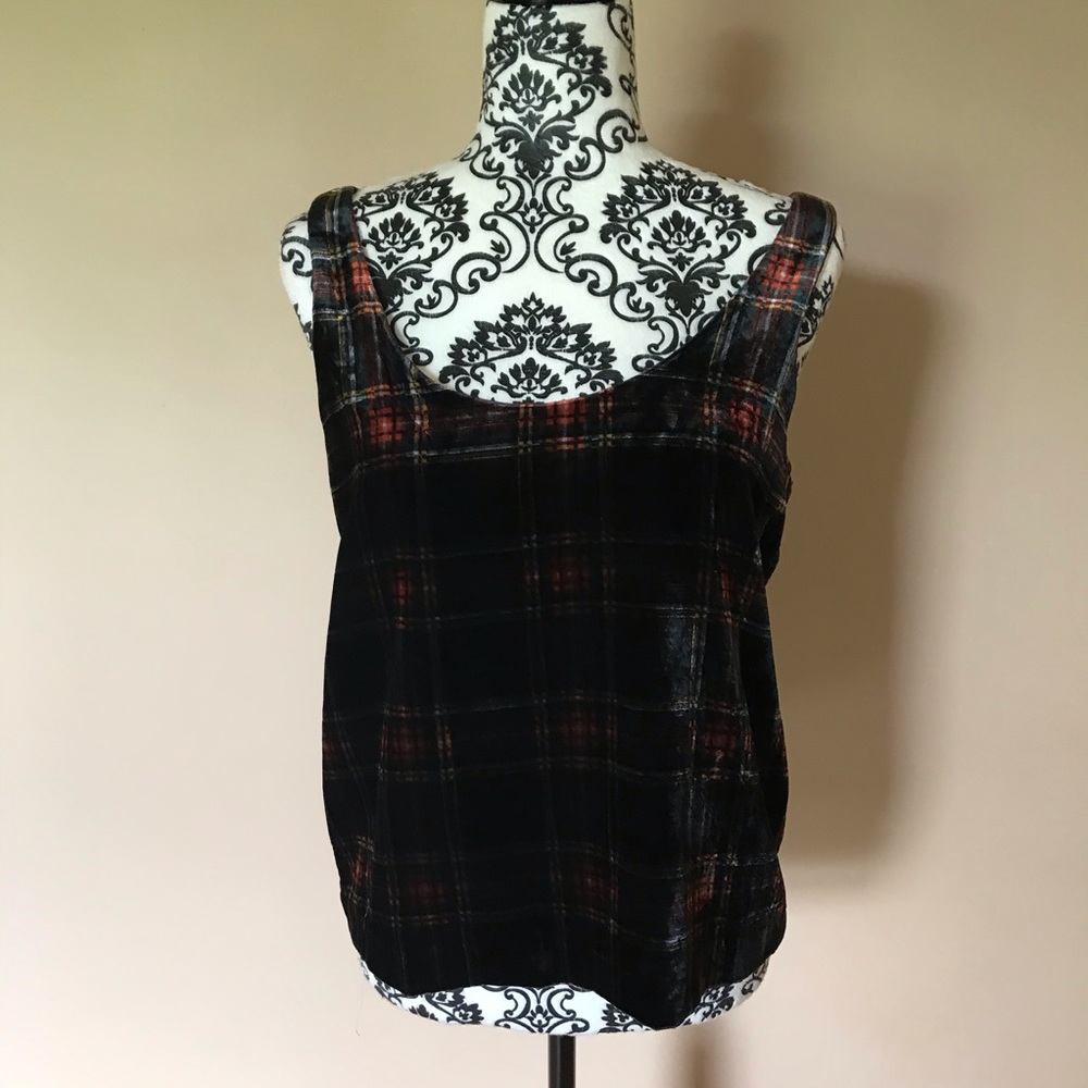 J. CREW TARTAN VELVET TOP - Picture 5 of 8